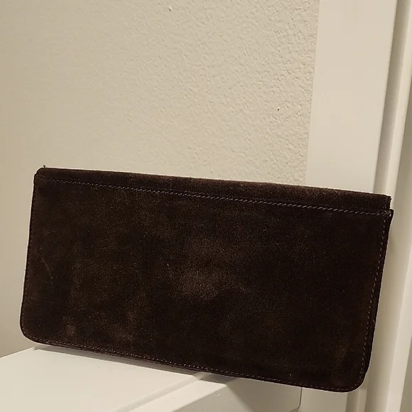 Banana Republic Chocolate and Gold Clutch - Picture 2 of 5